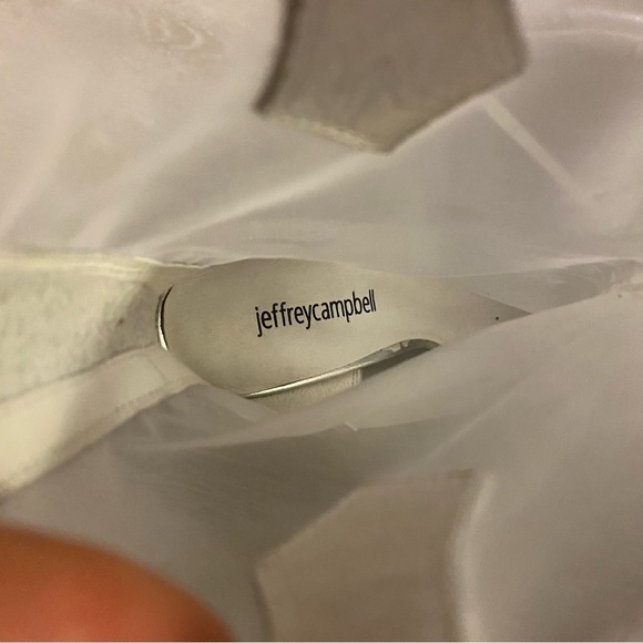 Jeffrey Campbell | Get-rowdy Heeled Bootie in Silver Mesh Size 6 - Picture 8 of 12